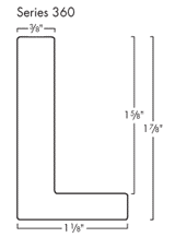 This medium, L-shaped canvas floater frame features Black Woodgrain detail, and a 3/8 " flat face.

*Note: These solid wood, custom canvas floaters are for stretched canvas prints and paintings, and raised wood panels.