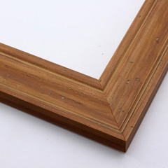 This natural-wash wood frame features a natural varnish that highlights the rich wood grain.  Antiquing is created by nicks that add character and depth to the subtlety bevelled face.

2 " width: ideal for medium size images.  Border a rustic nature photograph, or autumnal painting or print with this simple, bucolic frame.