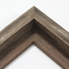 This rustic grey floater frame features a 1 " profile and 1.5 " depth. This simple barnwood frame
