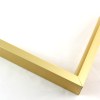Tall, yet slim 7/16 " metal frame with a hooked profile. This moulding is warm, yellow gold with a slight brushed texture. It reflects diluted light.
Nielsen n117-04 Profile