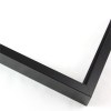 Tall, yet slim 7/16 " metal frame with a hooked profile. This moulding is flat mars black with a smooth texture.
Nielsen n117-50 Profile