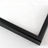 Profile 21 Matte Black color is a slightly curved top profile offering simplicity and elegance.
Profile 21 has 1-1/8 " deep sides, and will hold artwork, mats, backing, and glazing up to a total of 5/8 ".
Nielsen Aluminum Moulding N21-50