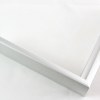 Slim 5/16 " metal frame. This frame comes in metallic white-silver. The face has a frosted texture and reflects dispersed light. The profile features a horizontal brushed texture.
Nielsen n22-02 Profile
