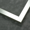 Solid 7/8 " metal frame. This frame is metallic grey-silver. It has a frosted texture covering all sides and reflects dispersed light.
Nielsen n97-14 Profile