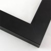 Wide 1-3/8 " metal frame. This traditional style, all black frame, has a smooth texture and dull satin finish.
Nielsen n99-21 Profile